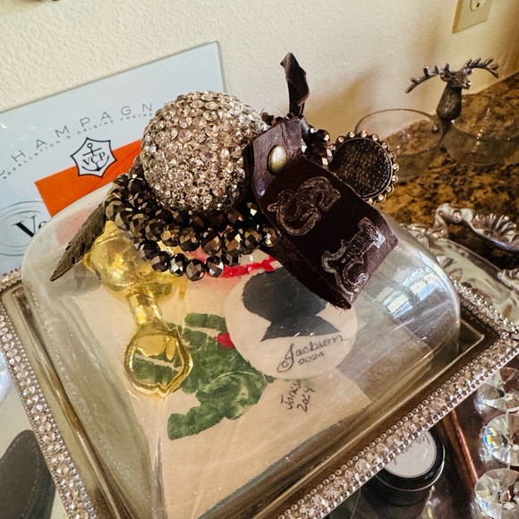 Sandra Ling Designs Upcycled Brown Bracelet Stack - Picture 2 of 7